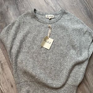 Gray Knitted Sweater by marled